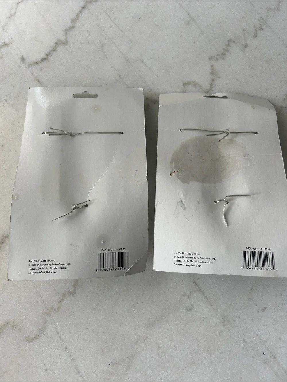 Beige Shell Wall Hook - Set of 2